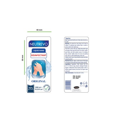 1000 mL (Neutrevo Liquid Hand Disinfectant 1000 mL)